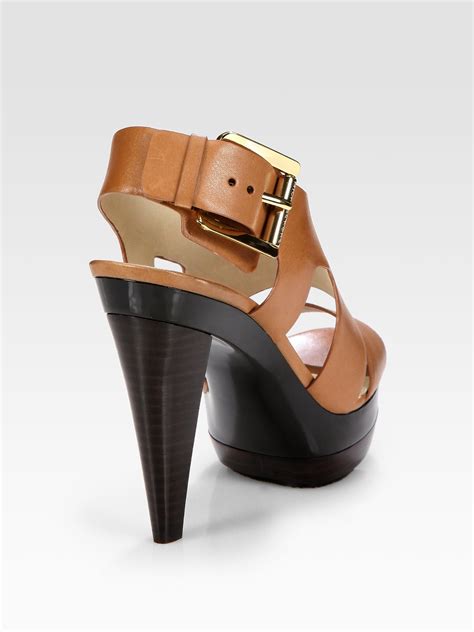 Michael Kors leather platform shoes